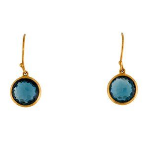 IPPOLITA 18K750  YELLOW GOLD TOPAZ DROP EARRINGS